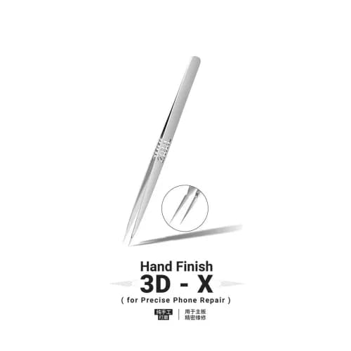 2UUL TW02 Hand Finish 3D-X Ornate-Patterned Tweezer for Phone Repair