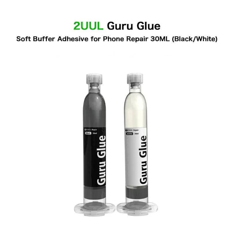 2UUL Guru Glue Soft Buffer Adhesive for Phone Repair 30ML(Black or White)