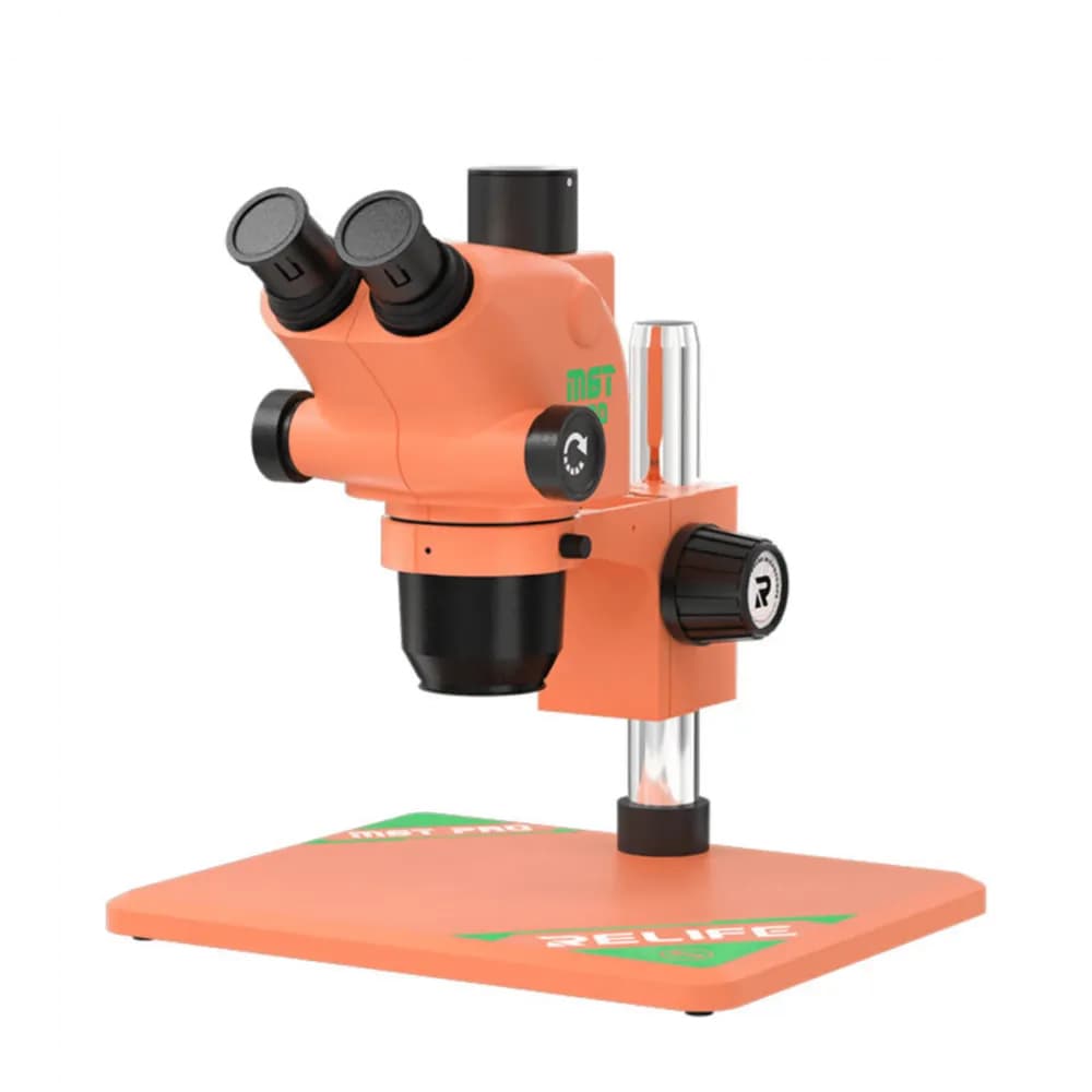 Relife RL-M6T Pro-B11 Trinocular Microscope with 0.5Ctv Interface for Phone Motherboard Repair, orange