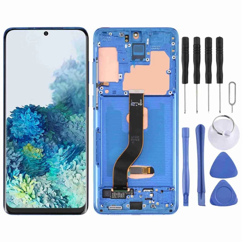 Samsung Galaxy S20+ OLED Screen with Frame and Tools Kit