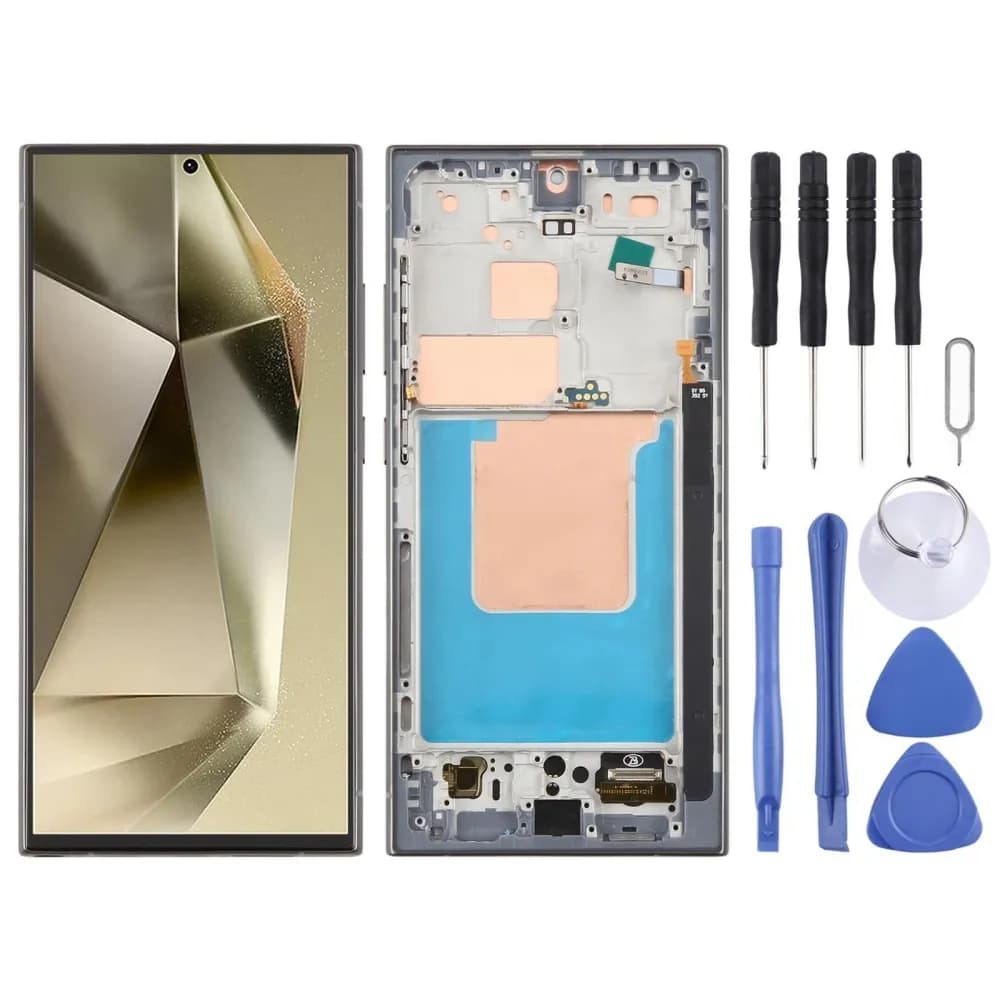 Samsung Galaxy S24 Ultra OLED Screen with Frame and Tools Kit