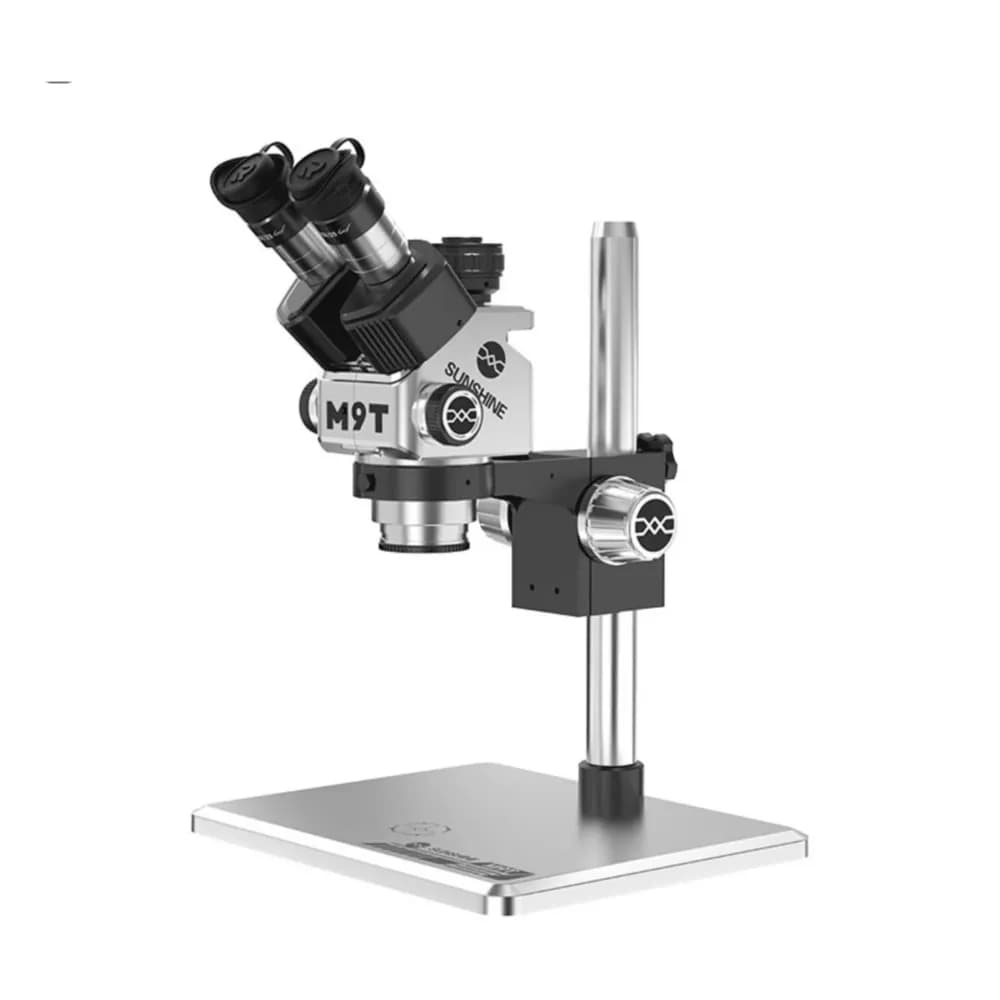 SUNSHINE M9T-B11 Trinocular Stereo Microscope Silver for Phone Motherboard Repair