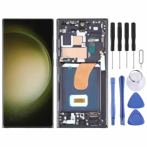 Samsung Galaxy S23 Ultra OLED Screen with Frame and Tools Kit
