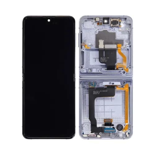 Samsung Galaxy Z Flip 4 5G Inner OLED Assembly with Frame (US & International Version), blue