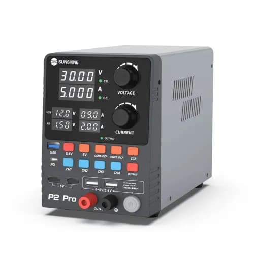 SUNSHINE P2 Pro Intelligent Regulated DC Power Supply for Phone Motherboard Repair