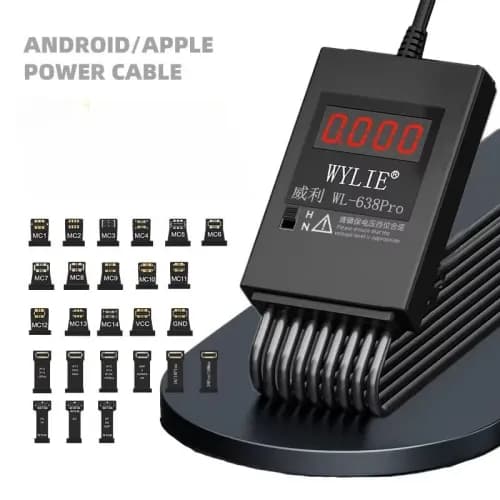 WYLIE WL-638 Pro DC Power Cable for iPhone and Android Phones
